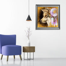Load image into Gallery viewer, Wolf and Dream Catcher - Full Drill Round Drill - 30x30cm