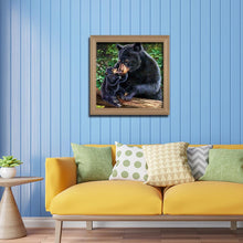Load image into Gallery viewer, Black Bear - Full Drill Round Drill - 30x30cm