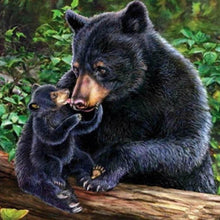 Load image into Gallery viewer, Black Bear - Full Drill Round Drill - 30x30cm