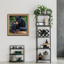 Load image into Gallery viewer, Black Bear - Full Drill Round Drill - 30x30cm