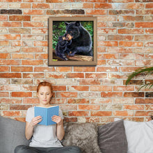 Load image into Gallery viewer, Black Bear - Full Drill Round Drill - 30x30cm