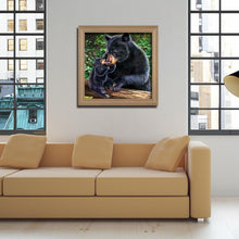 Load image into Gallery viewer, Black Bear - Full Drill Round Drill - 30x30cm
