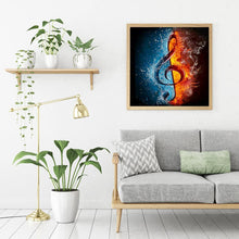 Load image into Gallery viewer, Musical Note - Full Drill Round Drill - 30x30cm