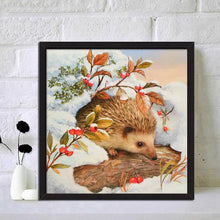 Load image into Gallery viewer, Snow Hedgehog - Full Diamond Painting - 30x30cm