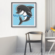 Load image into Gallery viewer, Cute Dolphin - Full Diamond Painting - 30x30cm