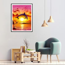 Load image into Gallery viewer, Dolphin - Full Diamond Painting - 40x30cm