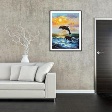 Load image into Gallery viewer, Dolphin - Full Diamond Painting - 40x30cm
