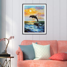 Load image into Gallery viewer, Dolphin - Full Diamond Painting - 40x30cm