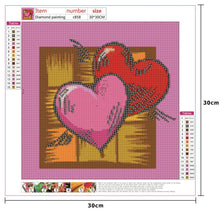Load image into Gallery viewer, Love Heart - Full Diamond Painting - 30x30cm