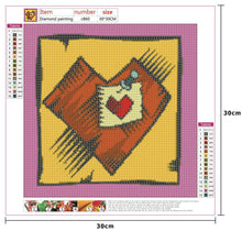 Load image into Gallery viewer, Love Heart - Full Diamond Painting - 30x30cm