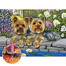 Load image into Gallery viewer, Flower Dogs - Full Diamond Painting - 30x40cm