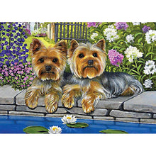 Load image into Gallery viewer, Flower Dogs - Full Diamond Painting - 30x40cm