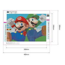 Load image into Gallery viewer, Mario - Vollrunde Diamantmalerei