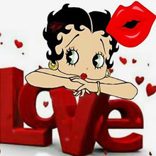 Load image into Gallery viewer, Betty Boop - Full Diamond Painting - 40x40cm
