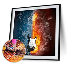 Load image into Gallery viewer, Cross Stitch Guitar - Full Diamond Painting - 30x30cm