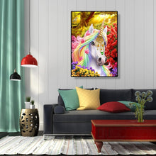 Load image into Gallery viewer, Flower Horse Animals - Full Diamond Painting - 30x40cm