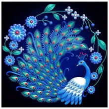 Load image into Gallery viewer, Elegant Peafowl - Full Diamond Painting - 30x30cm