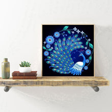 Load image into Gallery viewer, Elegant Peafowl - Full Diamond Painting - 30x30cm