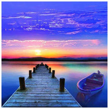 Load image into Gallery viewer, Long Bridge Sunrise - Full Diamond Painting - 30x30cm