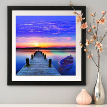 Load image into Gallery viewer, Long Bridge Sunrise - Full Diamond Painting - 30x30cm