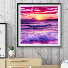Load image into Gallery viewer, Rough Waves Seascape - Full Diamond Painting - 30x30cm
