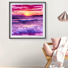 Load image into Gallery viewer, Rough Waves Seascape - Full Diamond Painting - 30x30cm