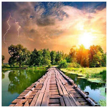 Load image into Gallery viewer, Village Bridge - Full Diamond Painting - 30x30cm