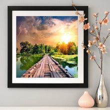 Load image into Gallery viewer, Village Bridge - Full Diamond Painting - 30x30cm