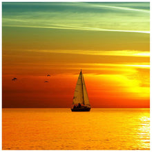 Load image into Gallery viewer, Sea Sunset Ship - Full Diamond Painting - 30x30cm