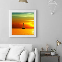 Load image into Gallery viewer, Sea Sunset Ship - Full Diamond Painting - 30x30cm