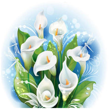 Load image into Gallery viewer, Calla Flower Wall - Full Diamond Painting - 30x30cm