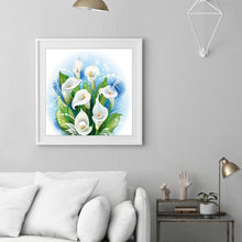 Load image into Gallery viewer, Calla Flower Wall - Full Diamond Painting - 30x30cm