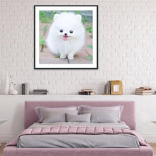 Load image into Gallery viewer, Cute White DogWall - Full Diamond Painting - 30x30cm