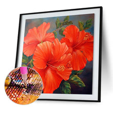Load image into Gallery viewer, Red Flowers - Full Diamond Painting - 30x30cm