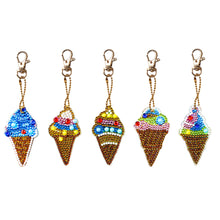 Load image into Gallery viewer, 5pcs Ice Cream DIY Keychain