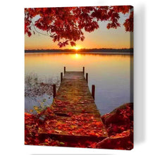 Load image into Gallery viewer, Fallen Leaves Plank Road  - Full Drill Round Drill Painting - 30x40cm