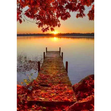 Load image into Gallery viewer, Fallen Leaves Plank Road  - Full Drill Round Drill Painting - 30x40cm