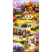 Load image into Gallery viewer, Village  - Full Drill Round Drill Painting - 85x45cm