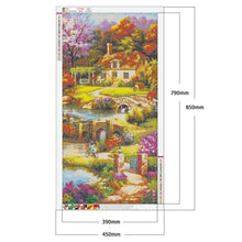 Load image into Gallery viewer, Village  - Full Drill Round Drill Painting - 85x45cm