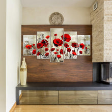 Load image into Gallery viewer, 5pcs/set Flower  - Full Drill Round Drill Painting  - 95x45cm