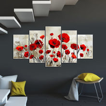 Load image into Gallery viewer, 5pcs/set Flower  - Full Drill Round Drill Painting  - 95x45cm