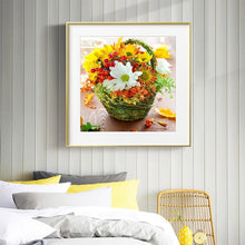 Load image into Gallery viewer, Flower Basket - Full Drill Round Drill - 30x30cm