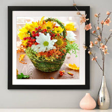 Load image into Gallery viewer, Flower Basket - Full Drill Round Drill - 30x30cm