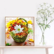 Load image into Gallery viewer, Flower Basket - Full Drill Round Drill - 30x30cm