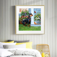 Load image into Gallery viewer, Dog Women - Full Drill Round Drill - 30x30cm