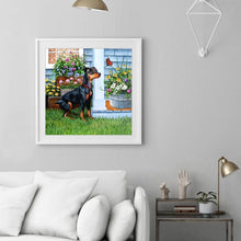 Load image into Gallery viewer, Dog Women - Full Drill Round Drill - 30x30cm