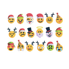 Load image into Gallery viewer, 8pcs-Emoticons-Diamond Painting Free Stickers