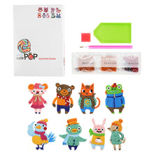 Load image into Gallery viewer, 8pcs-Animal-Diamond Painting Free Stickers