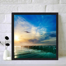 Load image into Gallery viewer, Sunset by the Sea - Full Drill Round Drill - 30x30cm