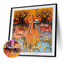 Load image into Gallery viewer, Giraffe Animal - Full Drill Round Drill - 30x30cm